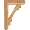 Ekena Millwork Merced Craftsman Rough Sawn Bracket w/ Offset Brace, Western Red Cedar, 8"W x 30"D x 42"H BKT0806X30X42MRC04RWR - alternate 3